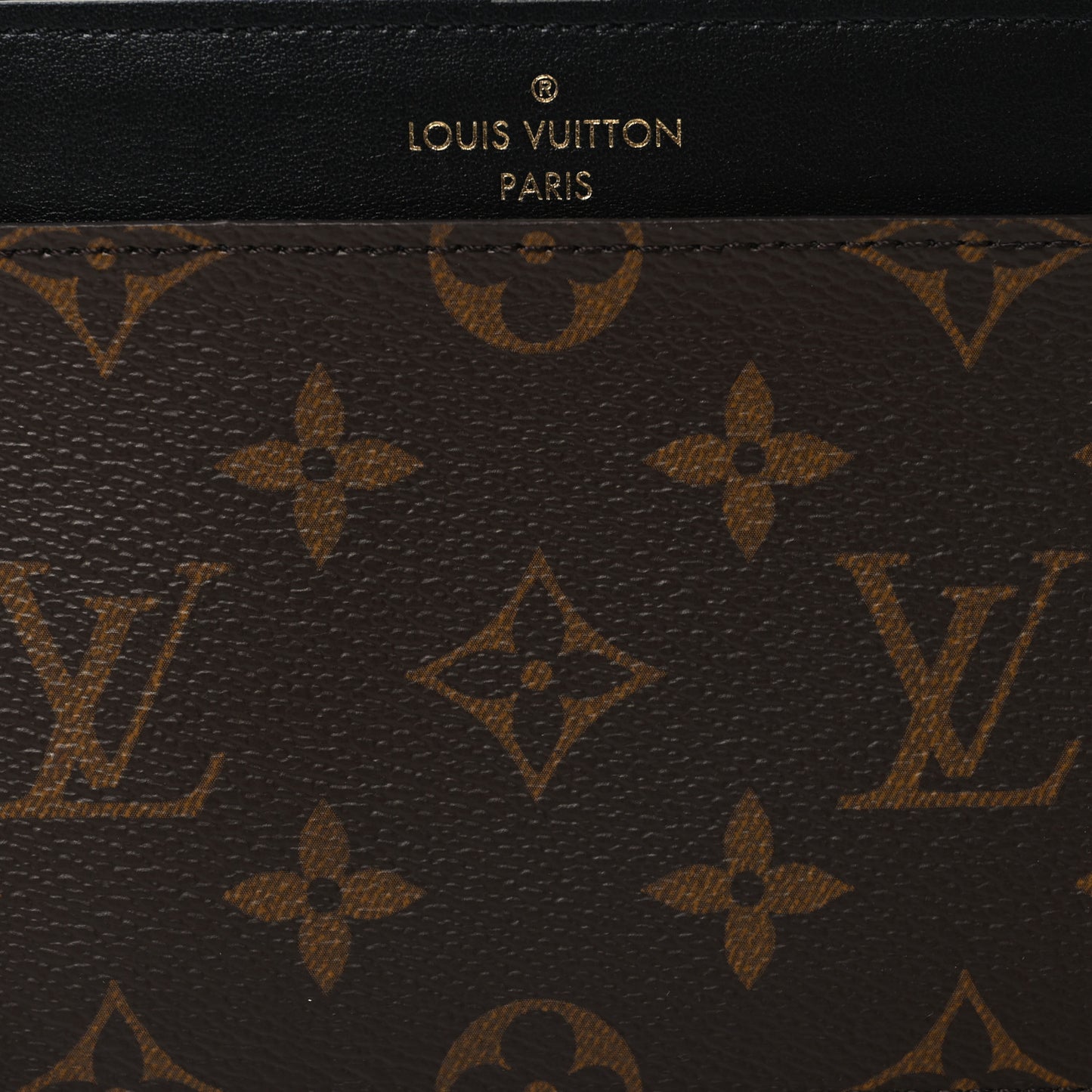 Monogram Slim Purse Black