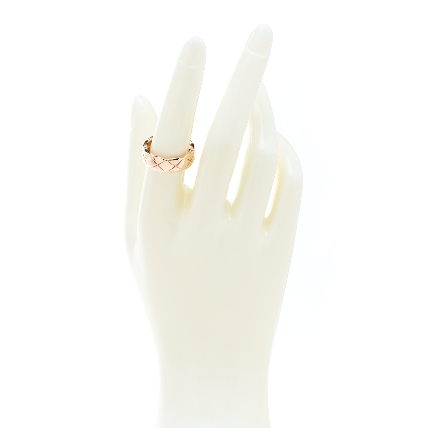 18K Beige Gold Small Coco Crush Ring 55 7.25