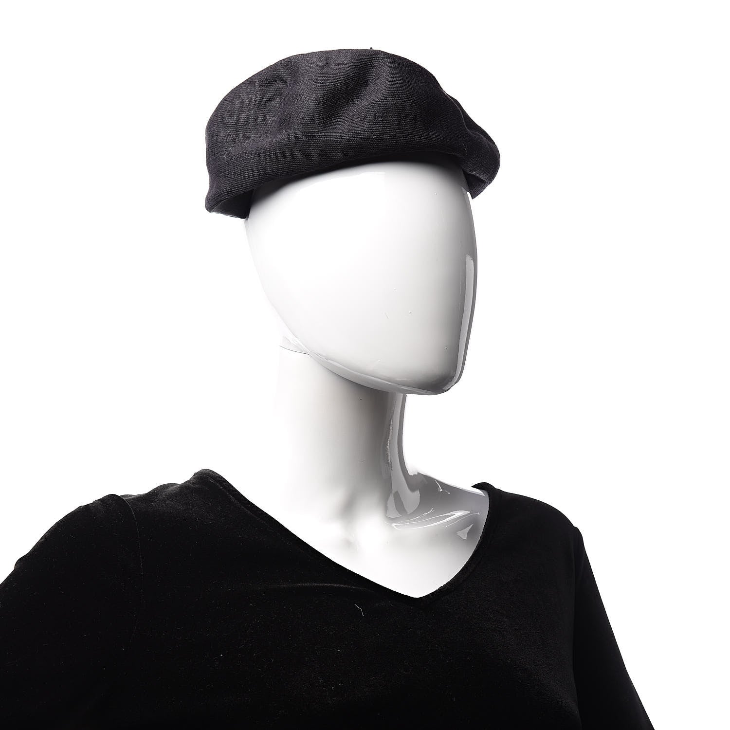 Christian Dior Technical Fabric Etoile Beret Black 2 of 6
