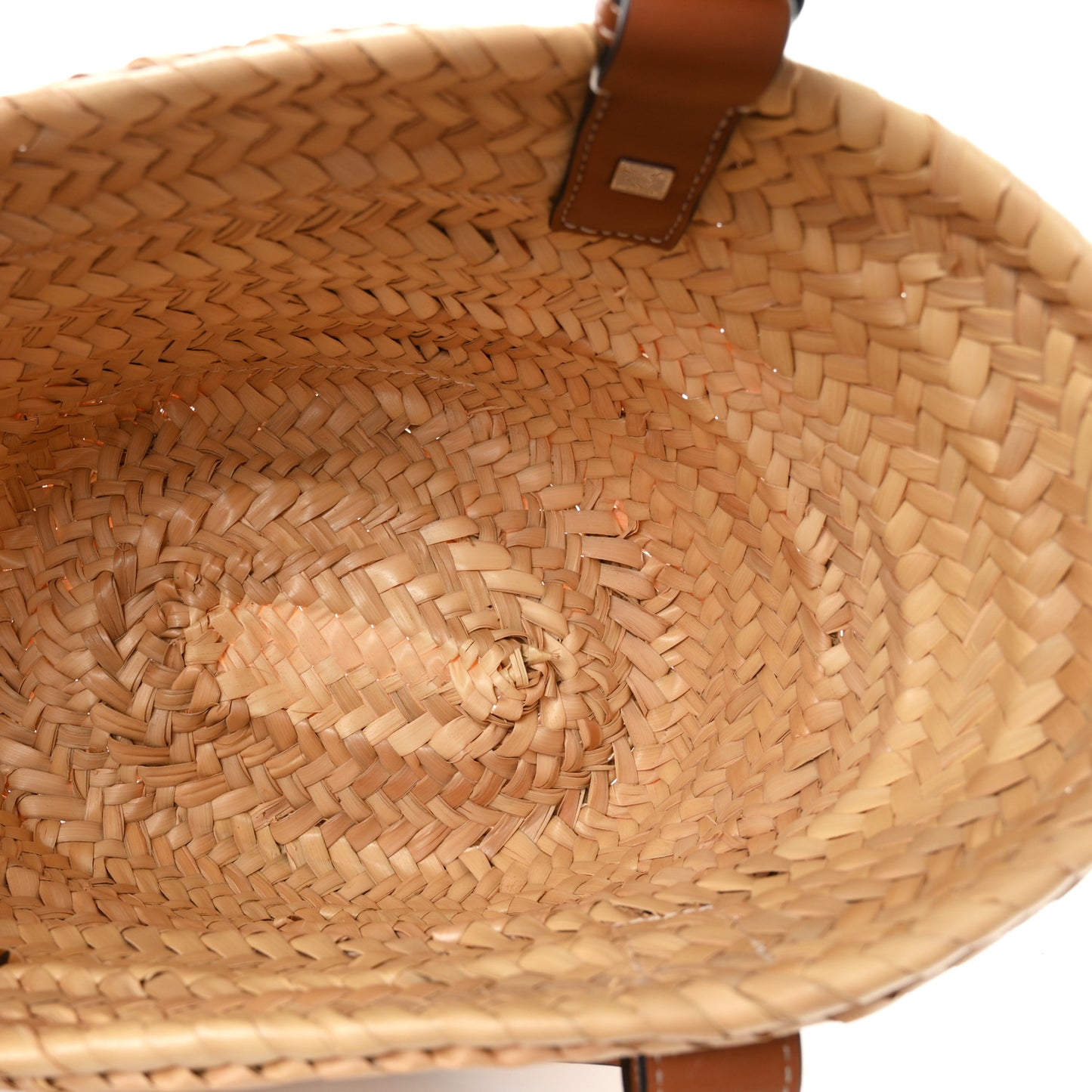 Raffia Small Basket Tote Bag Natural Tan