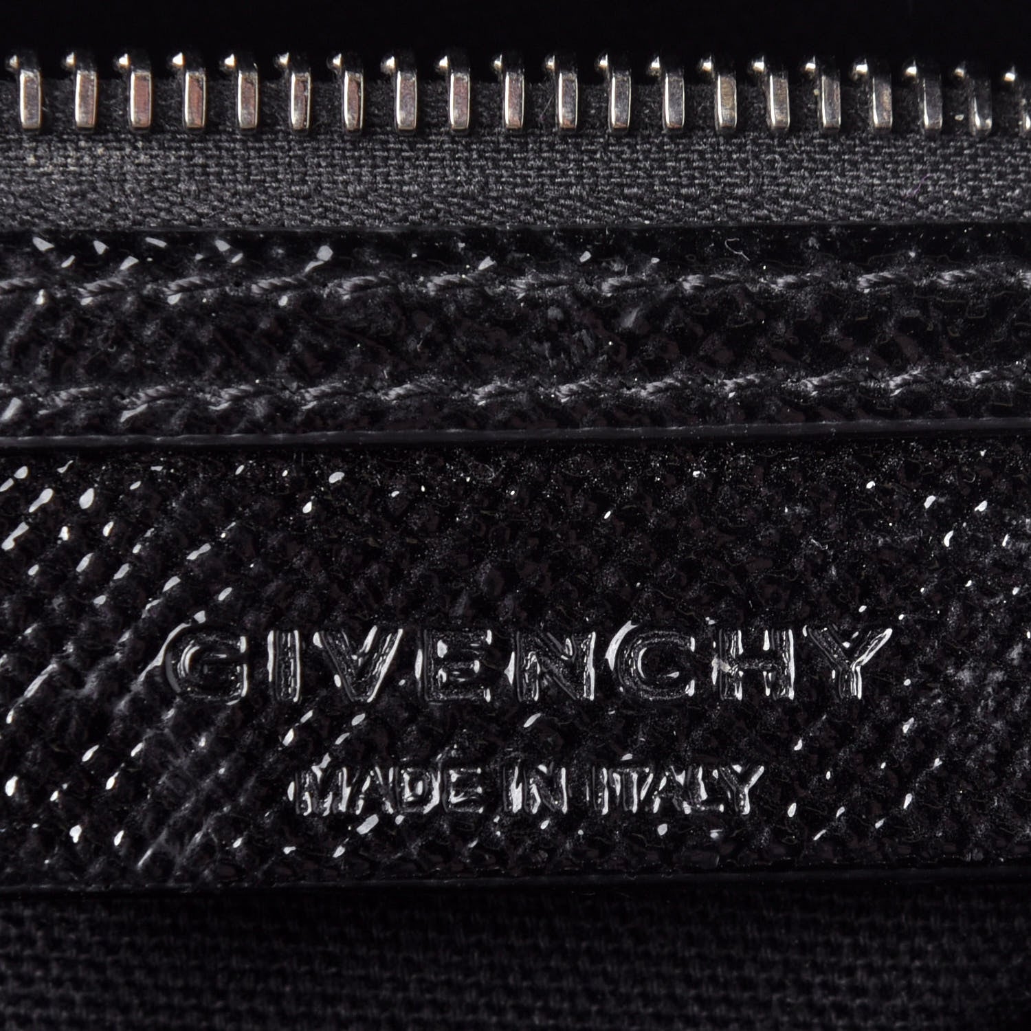 Givenchy Textured Patent Calfskin Mini Antigona Black 7 of 11