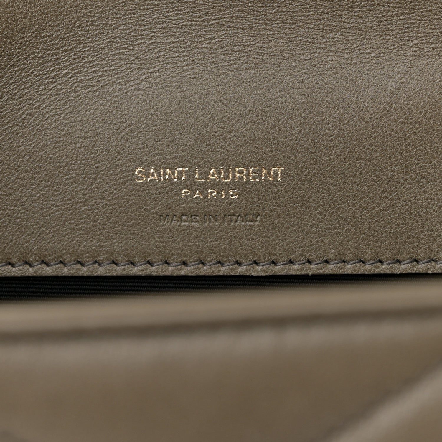 Saint Laurent Lambskin Chevron Quilted Small Loulou Bag Dark Strong Moss 7 of 13