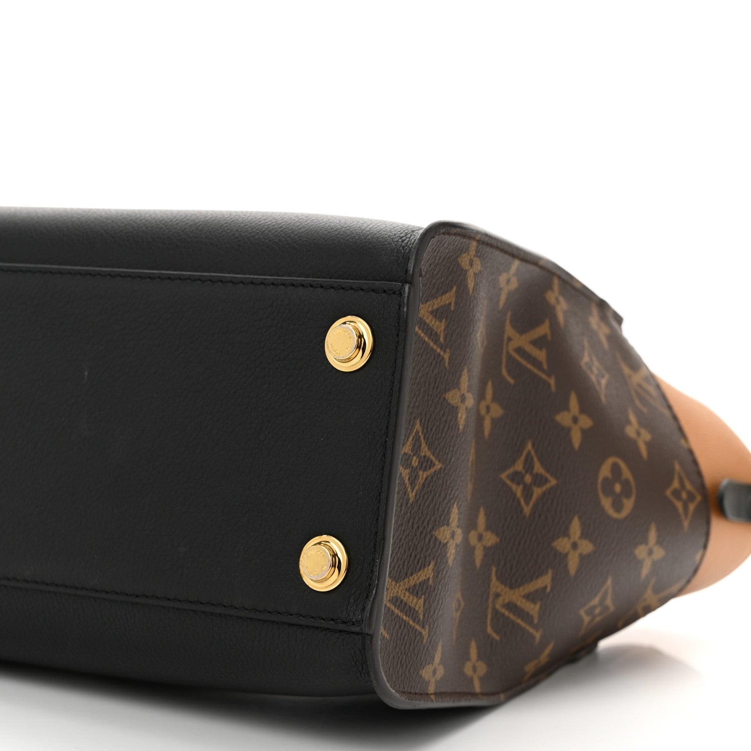 Louis Vuitton Calfskin Monogram On My Side Black 9 of 9