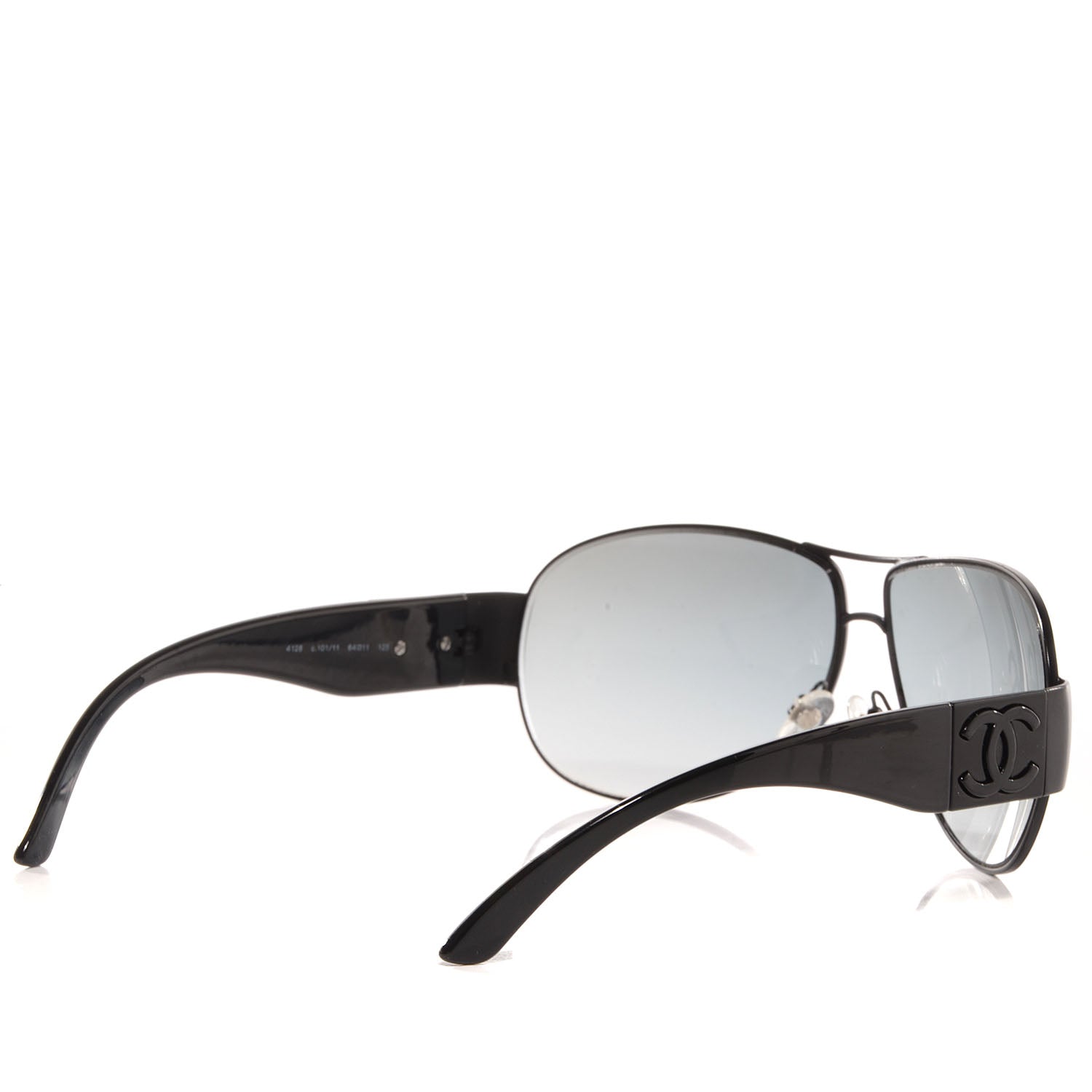 Chanel Aviator Sunglasses 4128 Black 2 of 4