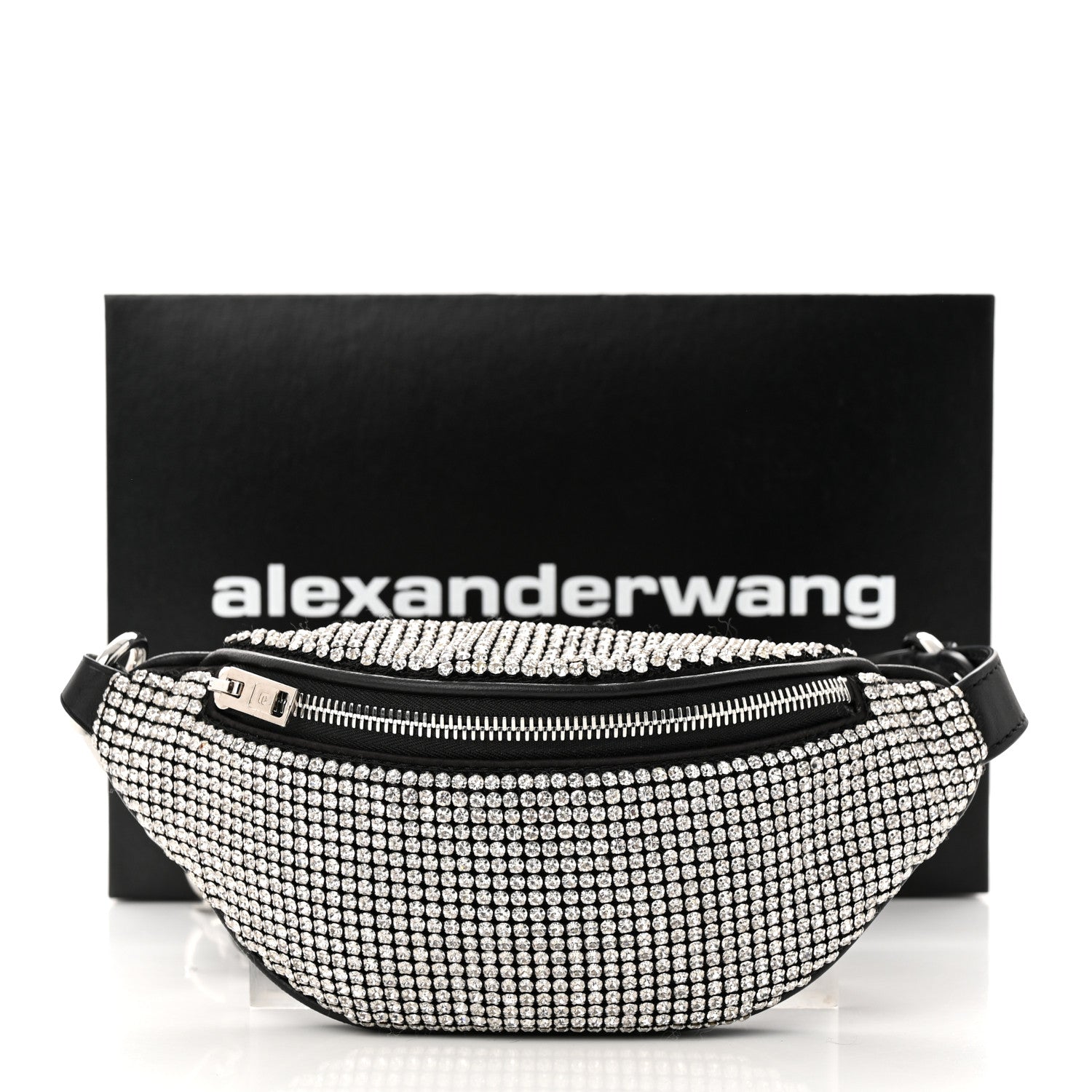 Alexander Wang Rhinestone Mesh Mini Attica Belt Bag Black 10 of 10