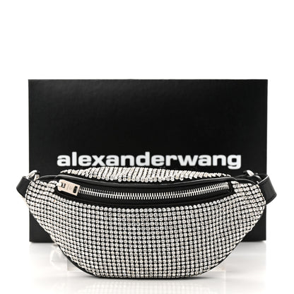 Alexander Wang Rhinestone Mesh Mini Attica Belt Bag Black 10 of 10