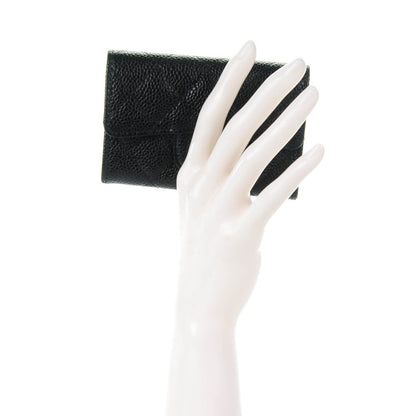 Chanel Caviar Quilted Flap Card Holder Black 2 of 8