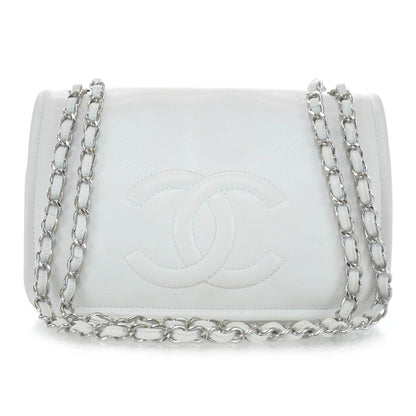Chanel Caviar Timeless Large Flap White 1 of 9