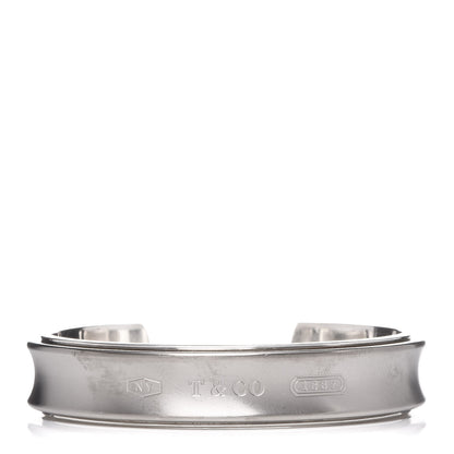 Tiffany Sterling Silver Titanium 1837 Cuff Bracelet 1 of 4