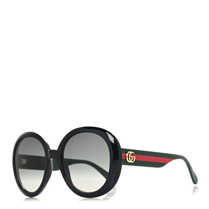 Gucci Round Eye GG Web Sunglasses GG0712S  Black 1 of 6