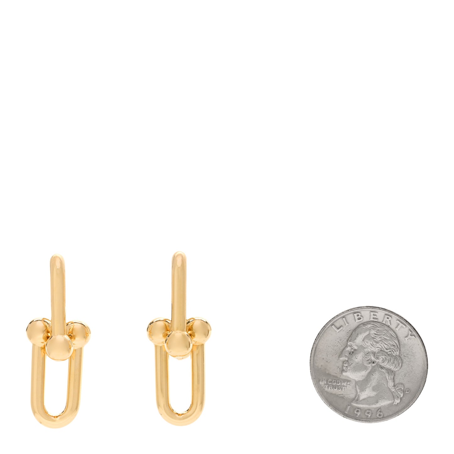 18K Yellow Gold Large HardWear Link Earrings