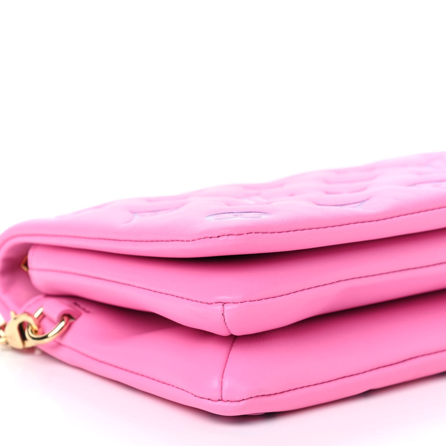 Louis Vuitton Lambskin Embossed Monogram Vuittamins Pochette Coussin Rose Violet 6 of 9