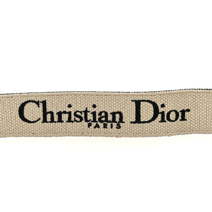 Christian Dior Canvas Embroidered Shoulder Strap Black 4 of 4
