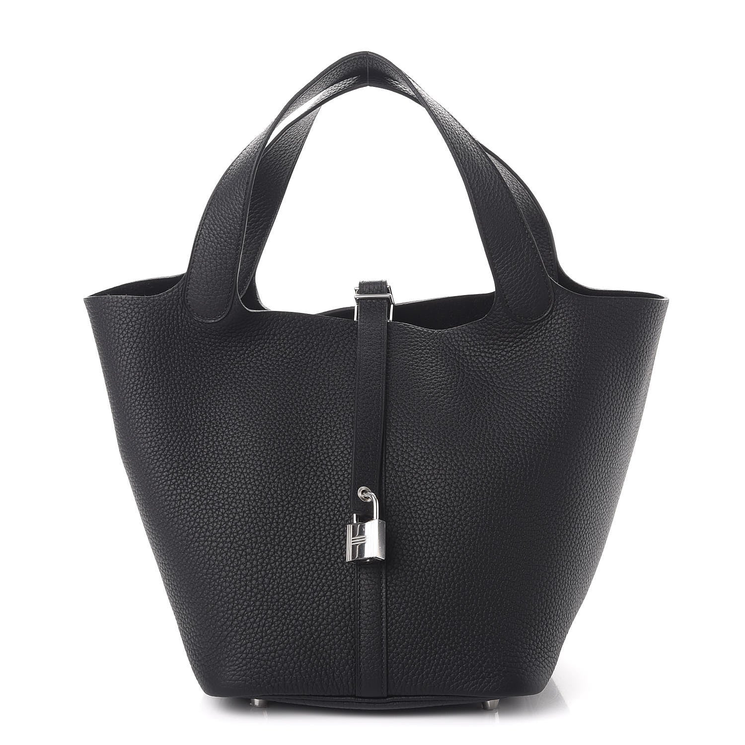 Hermes Taurillon Clemence Picotin Lock 22 MM Black 1 of 8