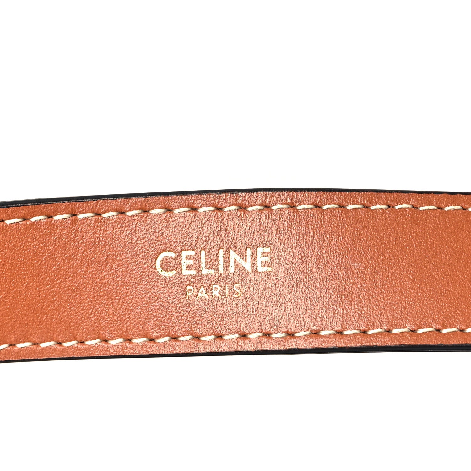 Celine Triomphe Canvas Calfskin Ava Shoulder Bag Tan 6 of 11