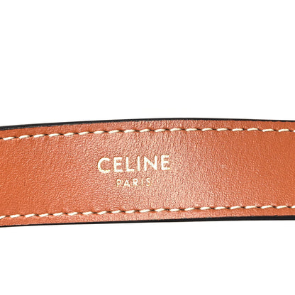 Celine Triomphe Canvas Calfskin Ava Shoulder Bag Tan 6 of 11