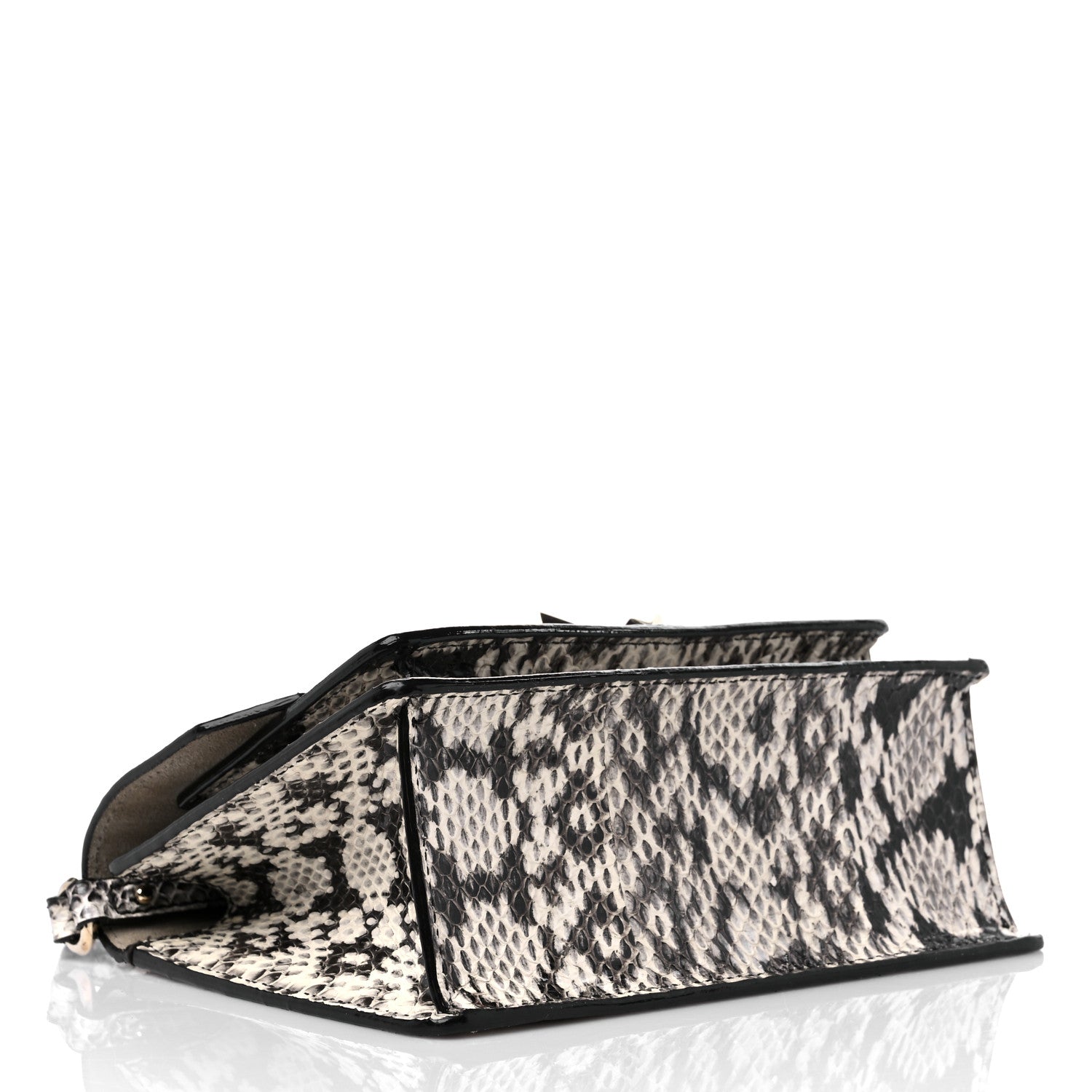 Jimmy Choo Elaphe Snakeskin Printed Madeline Crossbody Bag Roccia 4 of 9