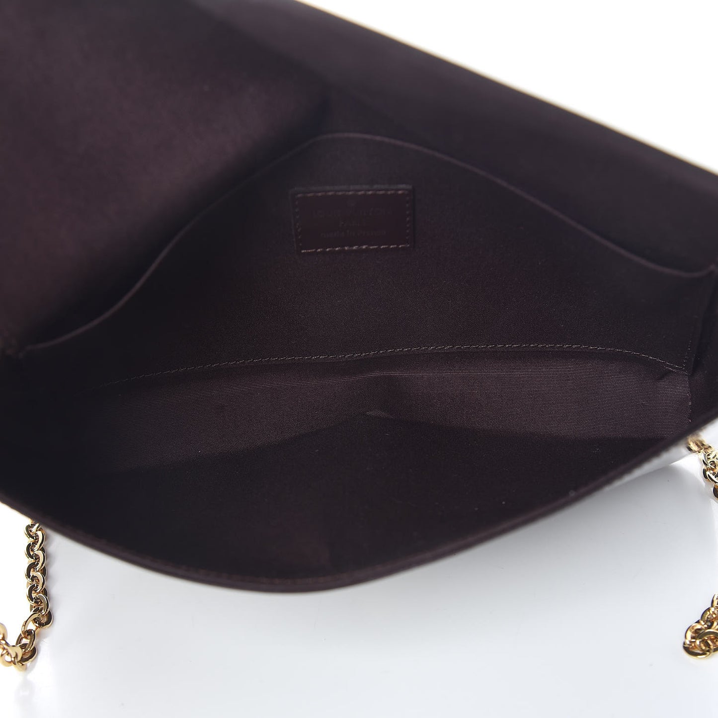 Vernis Pochette Felicie Chain Wallet Amarante