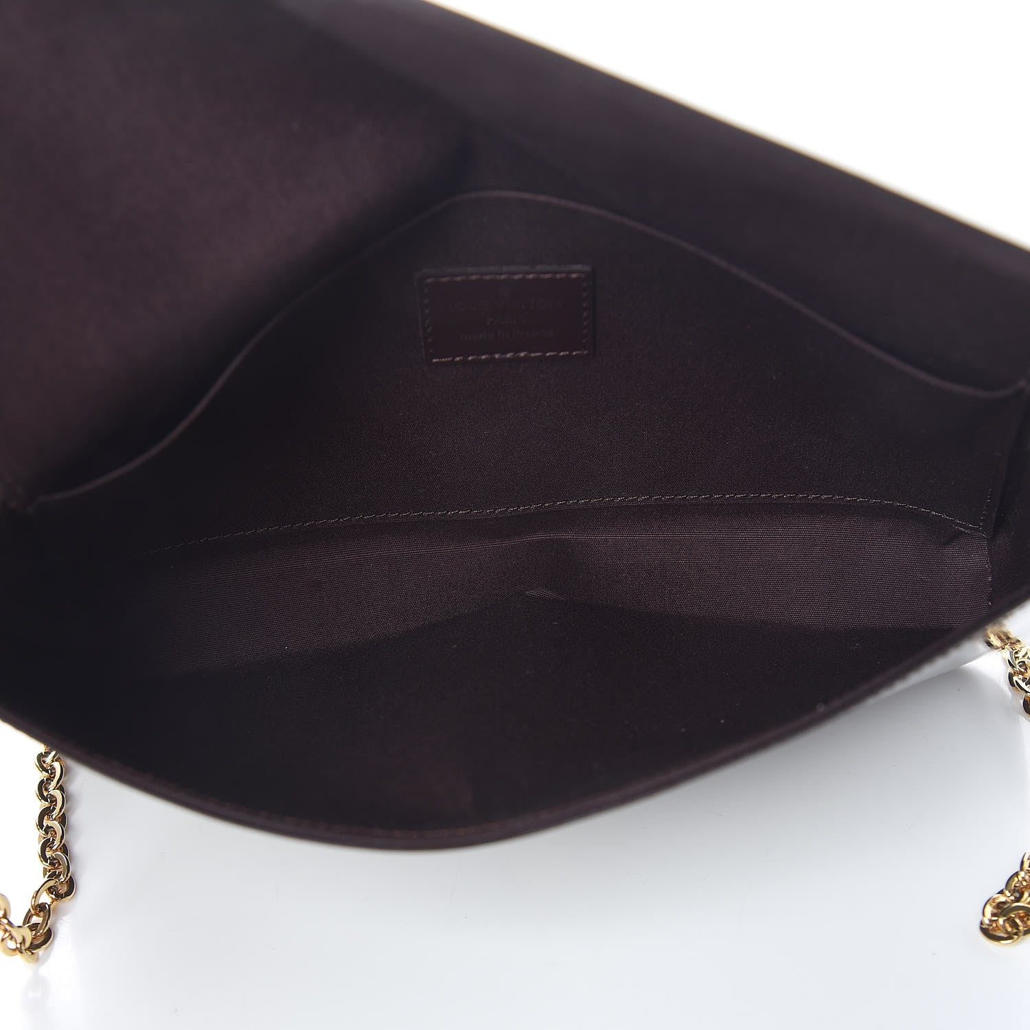 Louis Vuitton Vernis Pochette Felicie Chain Wallet Amarante 7 of 11