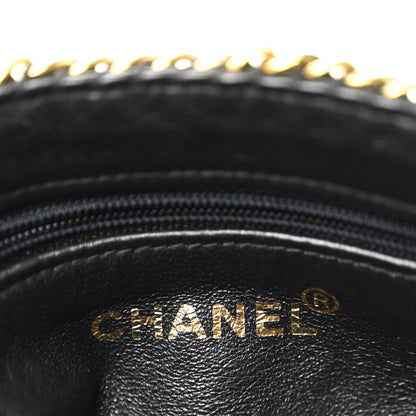 Chanel Lambskin Shopping Chain Tote Black 6 of 12