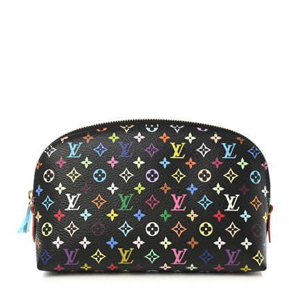 Louis Vuitton Monogram Multicolor Cosmetic Pouch Black Grenade 1 of 8