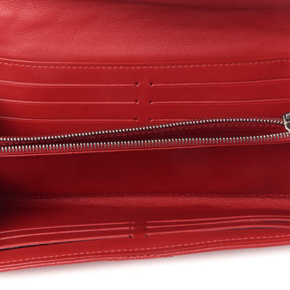 Louis Vuitton Calfskin New Wave Long Wallet Rouge 6 of 9