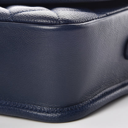 Chanel Caviar Iridescent Calfskin Quilted Small Daily Carry Messenger Navy 10 of 10