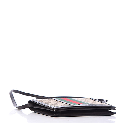 Gucci Monogram Web Strap Wallet Dark Brown 5 of 12
