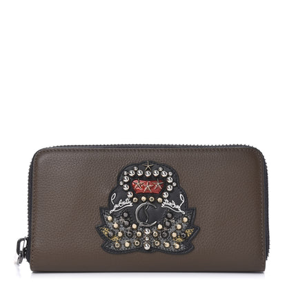Christian Louboutin Calfskin Ecusson Panettone Zip Around Wallet Cafe 1 of 9