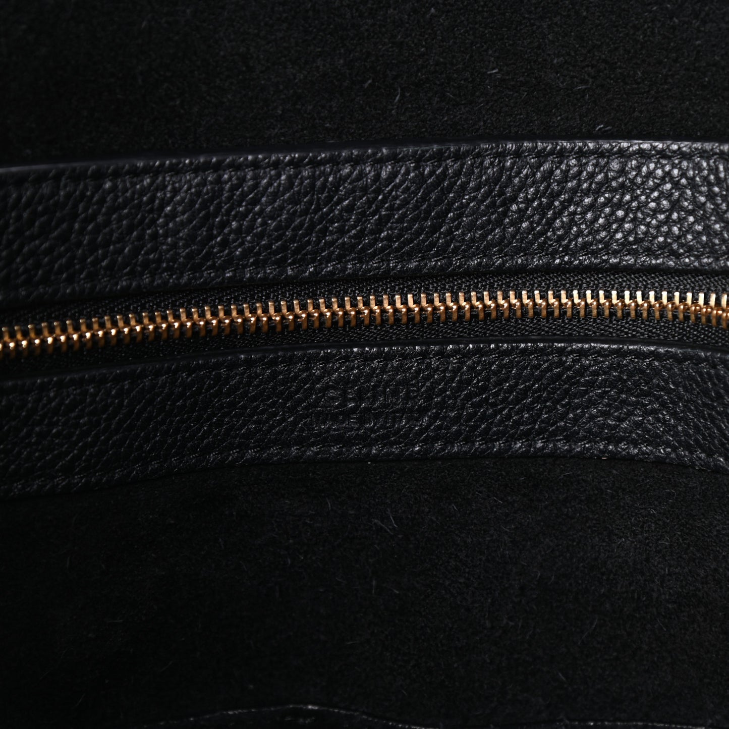 Soft Grained Calfskin Small Belt Cabas Phantom Black