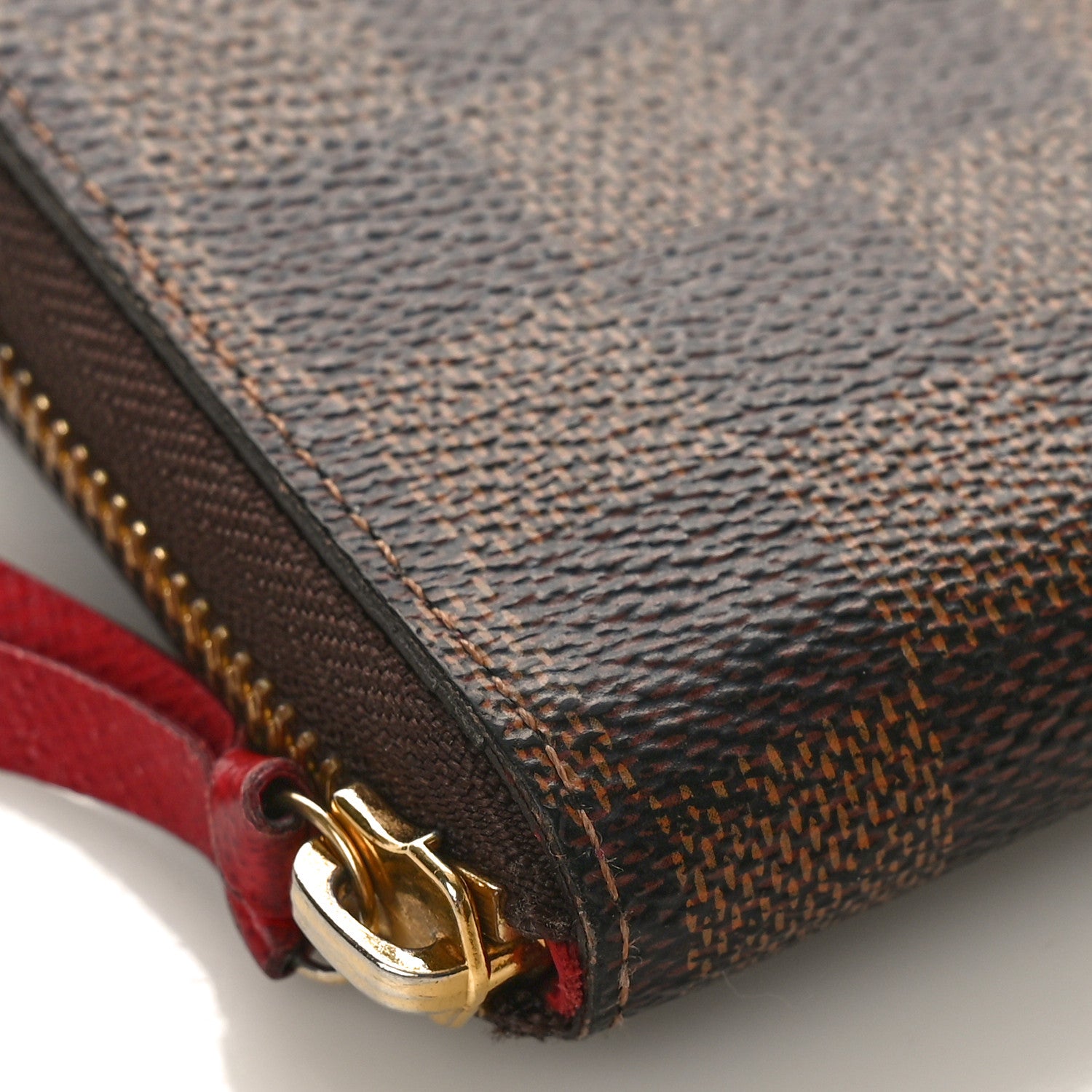 Louis Vuitton Damier Ebene Clemence Wallet Cherry 7 of 8