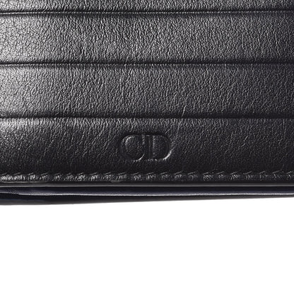 Christian Dior HOMME Calfskin Ribbed Wallet Black 8 of 8
