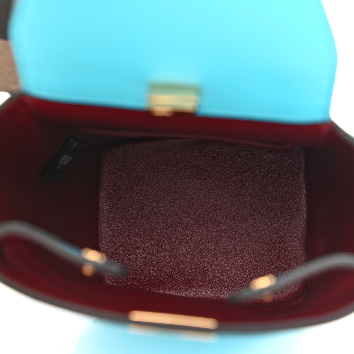 Fendi Vitello Grace Matte Mini Guitar Bag Pool 5 of 11