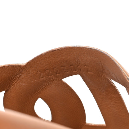 Hermes Nappa Extra Sandals 37 Naturel 9 of 10