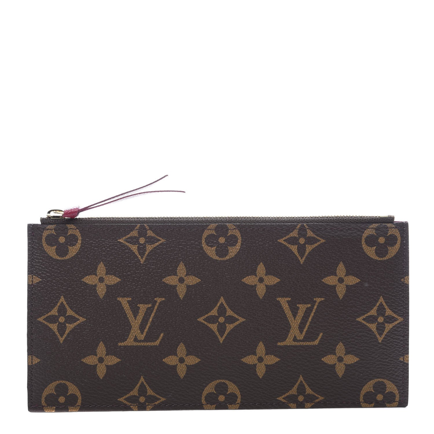Louis Vuitton Monogram Felicie Chain Wallet Zippered Insert Fuchsia 1 of 7