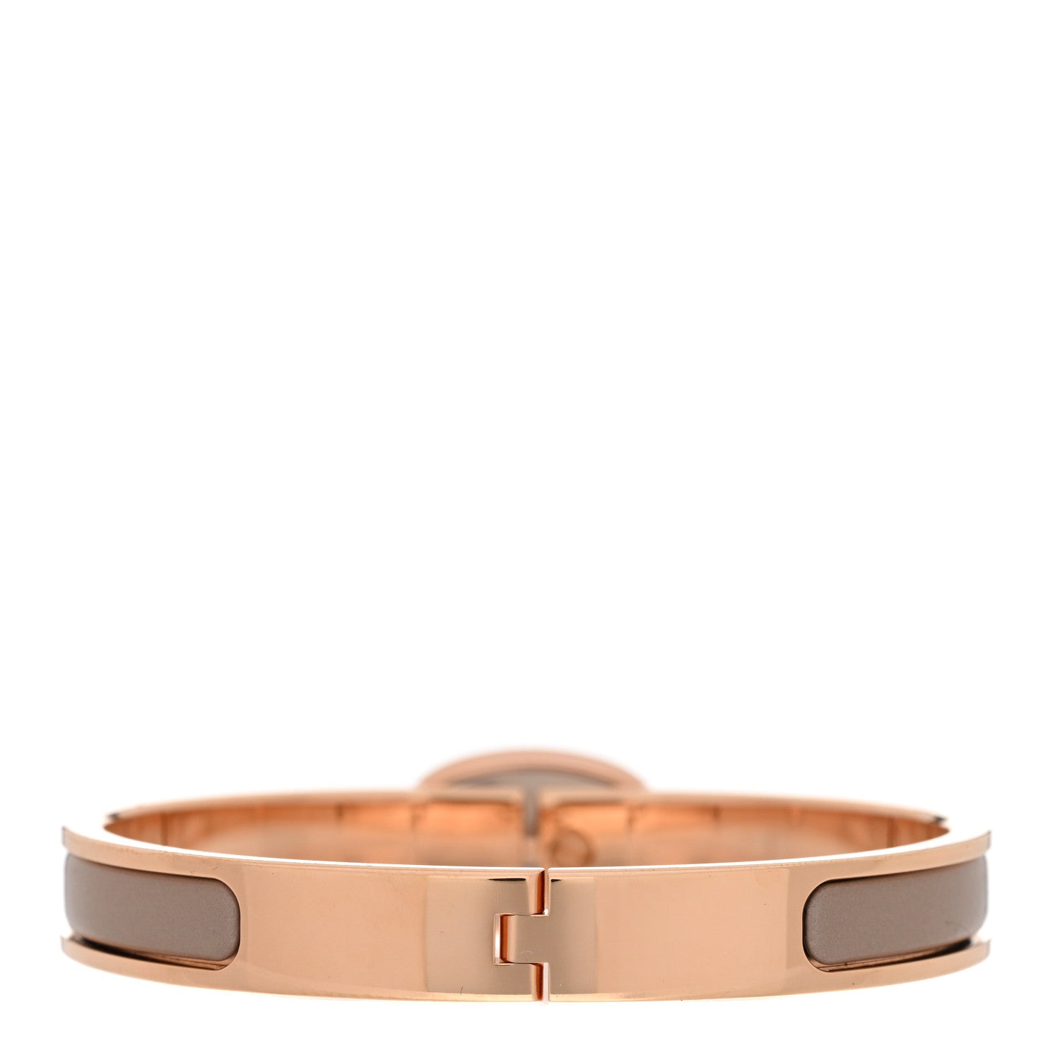 Hermes Enamel Mini Clic Chaine d'Ancre Bracelet PM Chataigne 3 of 5