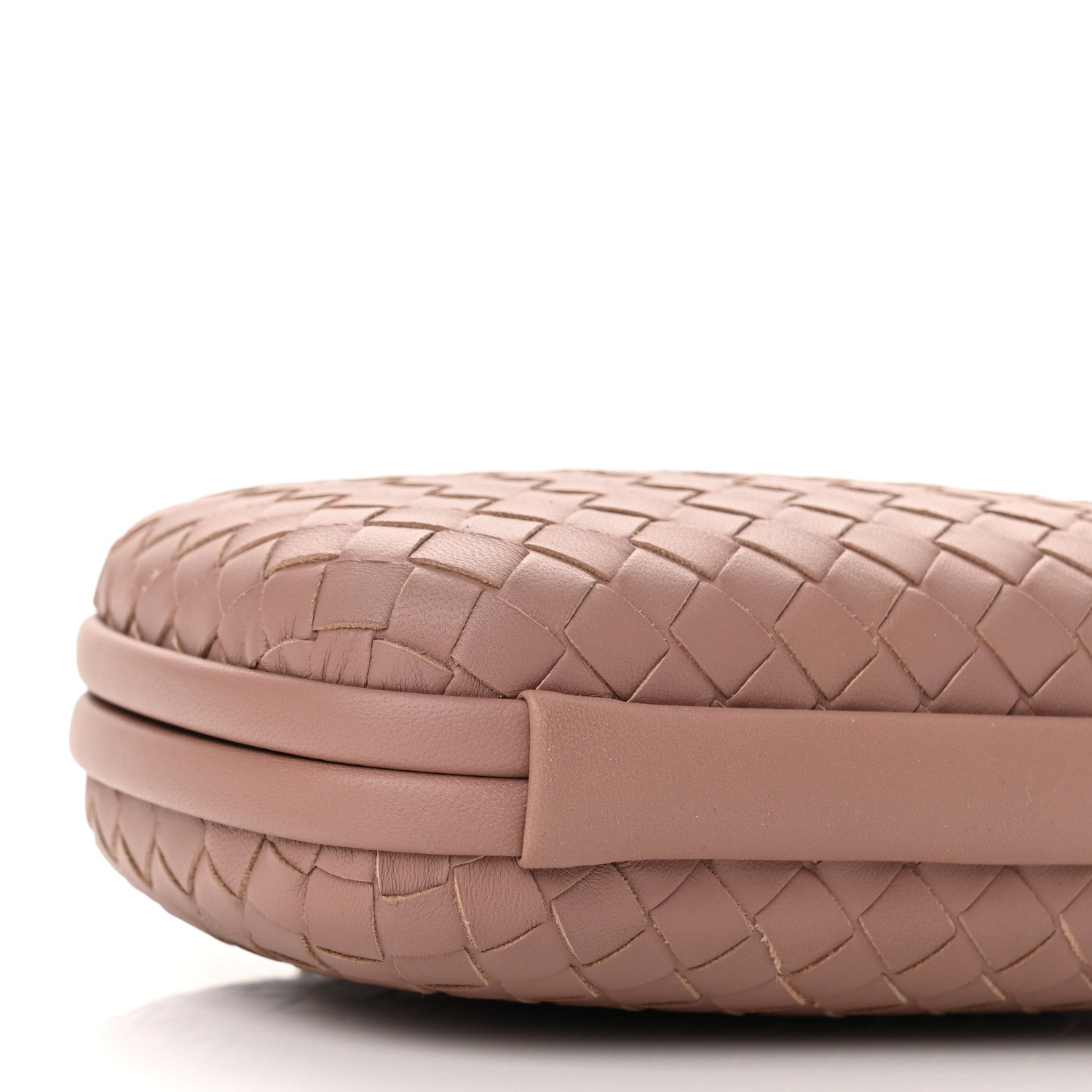 Bottega Veneta Nappa Intrecciato Chain Knot Clutch Watteau 8 of 9