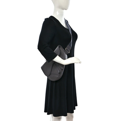 Christian Dior Calfskin Mens Saddle Bag Grey 2 of 9