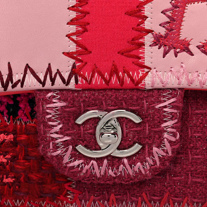 Chanel Tweed Patchwork Medium Single Flap Pink 8 of 15