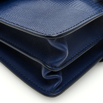 Chloe Calfskin Lizard Embossed Small Aby Day Shoulder Bag Captive Blue 9 of 10