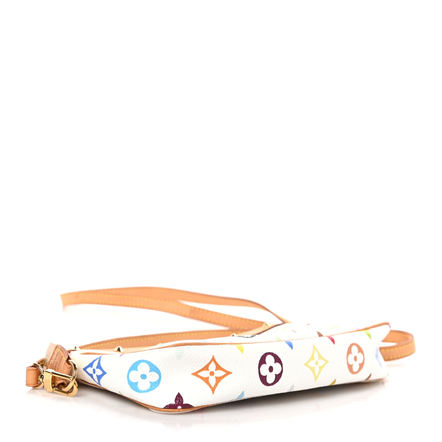 Monogram Multicolor Pochette Accessories White Long Strap