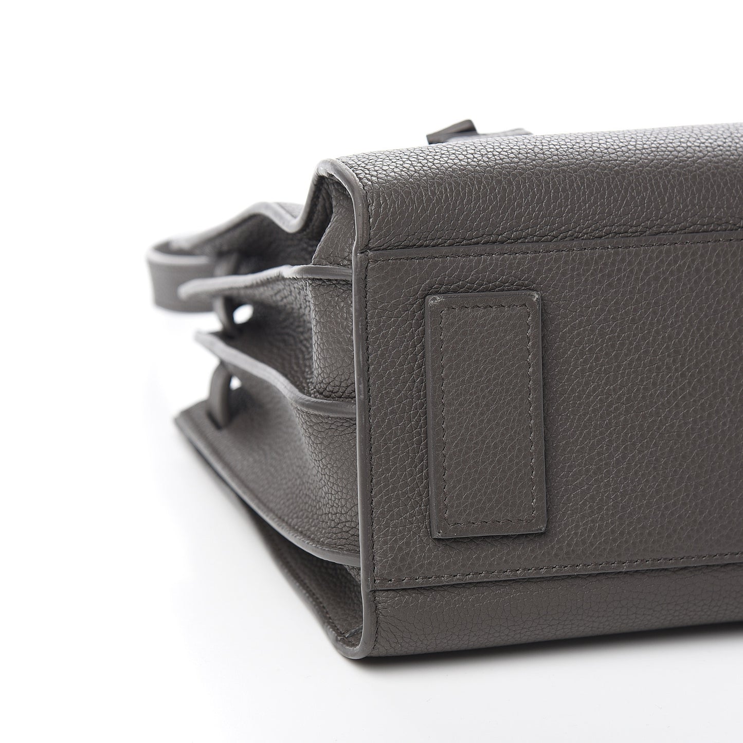 Grained Calfskin Baby Sac De Jour Souple Coal