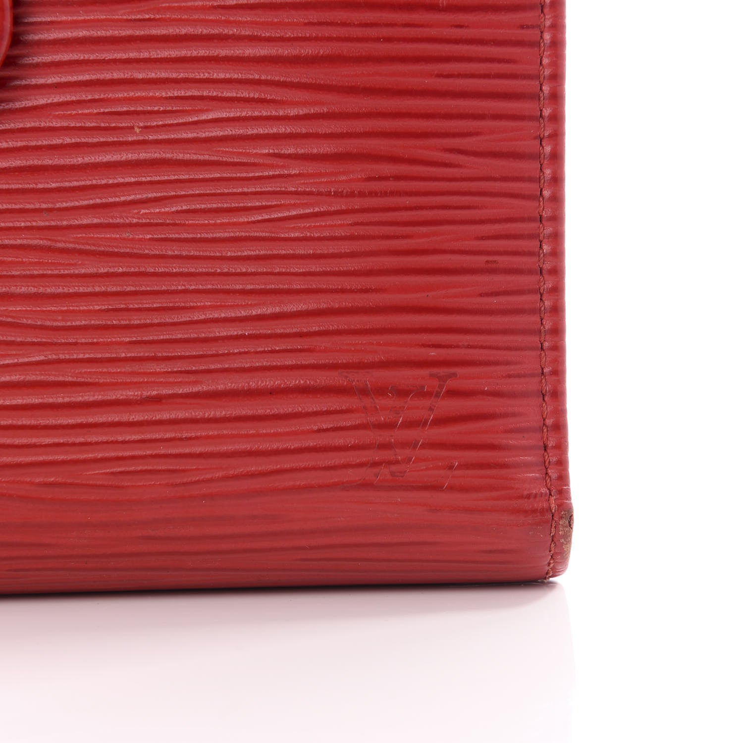 Louis Vuitton Epi French Purse Wallet Castillan Red 5 of 8
