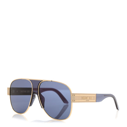 Christian Dior Diorsignature A3U Sunglasses Gold Blue 1 of 5
