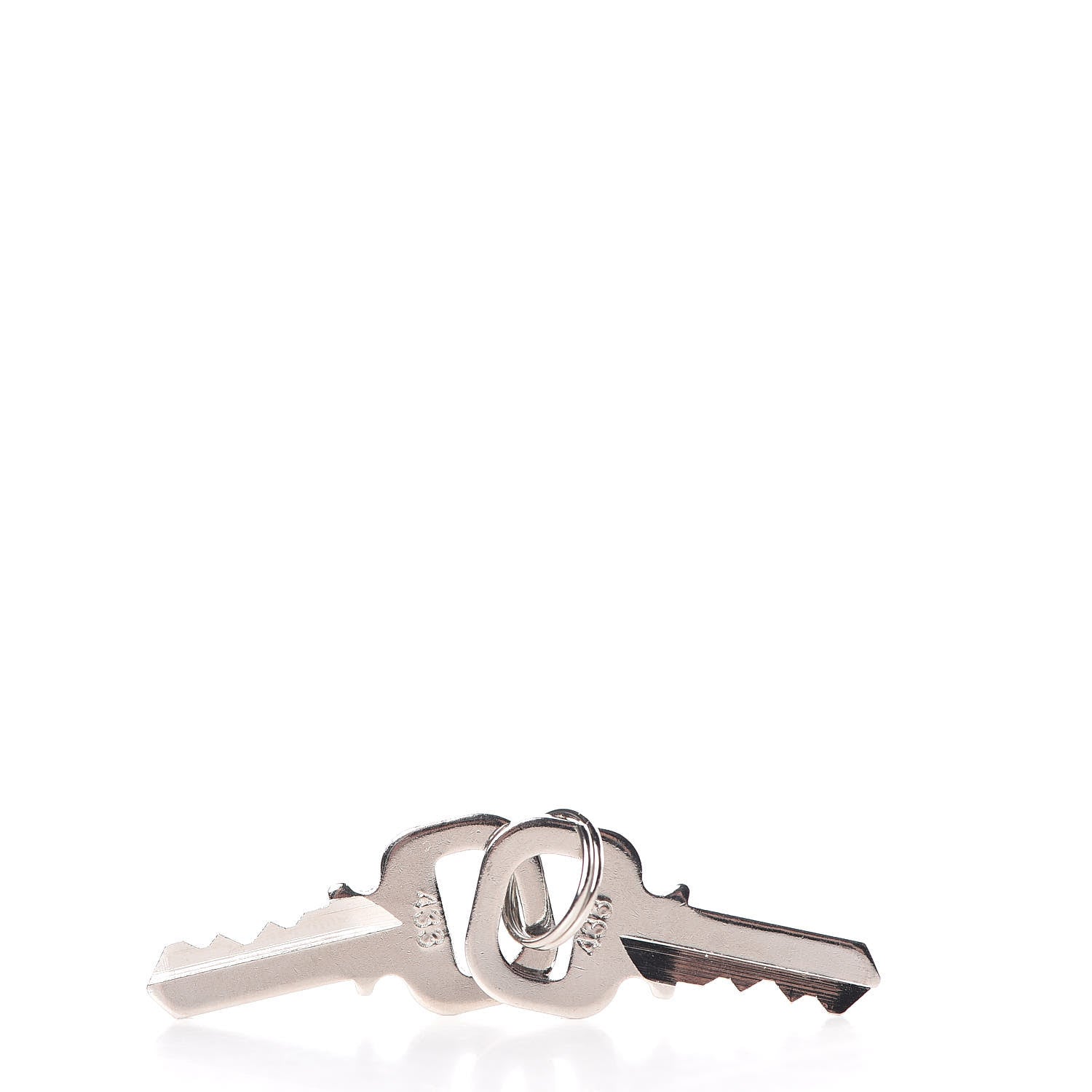 Louis Vuitton Polished Silver Lock and Key Set 5 of 5