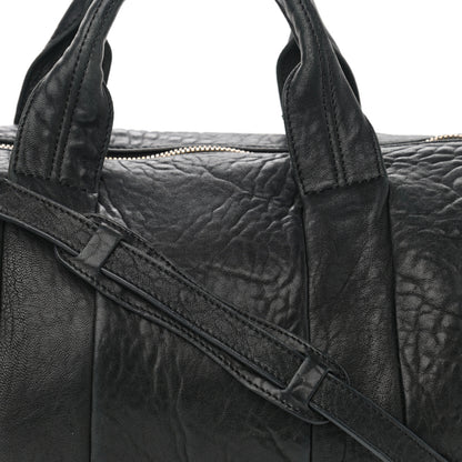 Alexander Wang Pebbled Lambskin Rocco Black Antique Brass Hardware 7 of 9