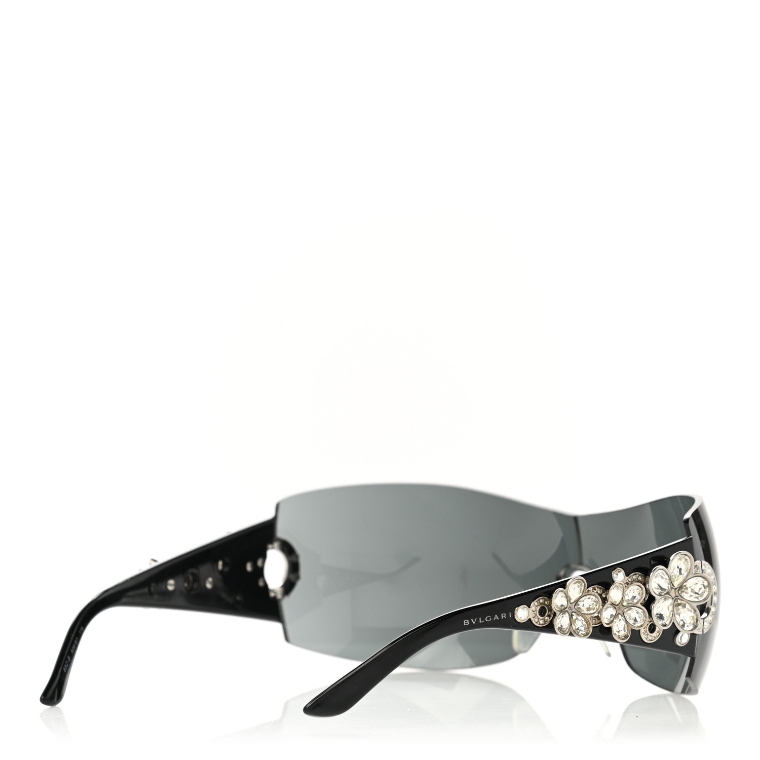 Bulgari BVLGARI Crystal Flower Sunglasses 652-B Black 4 of 7