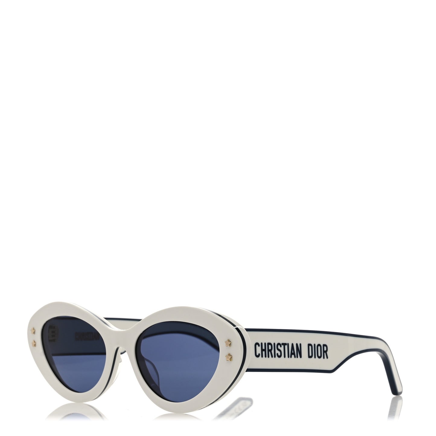 Acetate DiorPacific B1U Butterfly Sunglasses White