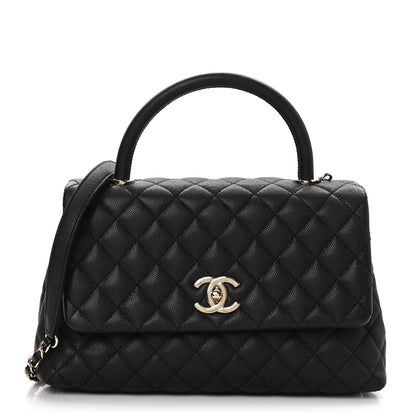 Chanel Caviar Quilted Small Coco Handle Flap Black 1 of 10