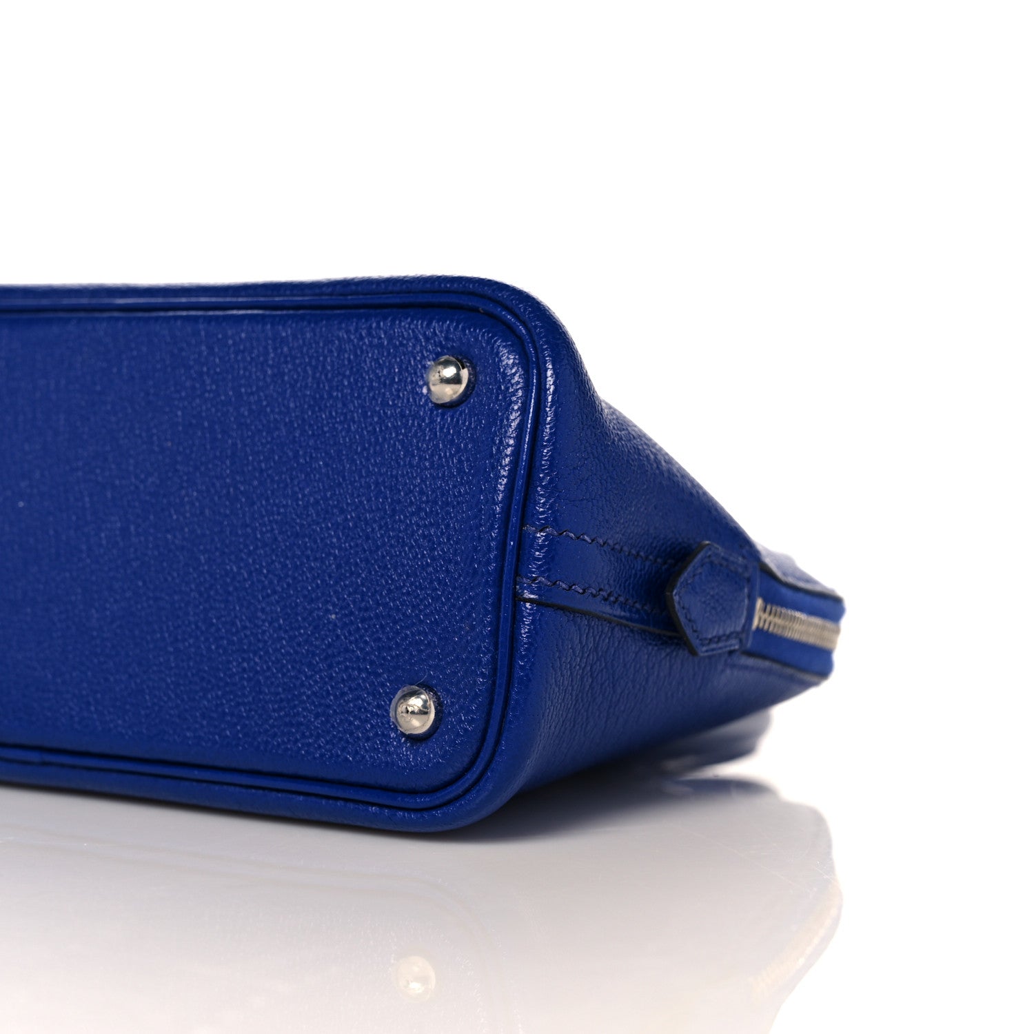 Hermes Chevre Mysore Mini 1923 Bolide Bleu Electrique 9 of 11